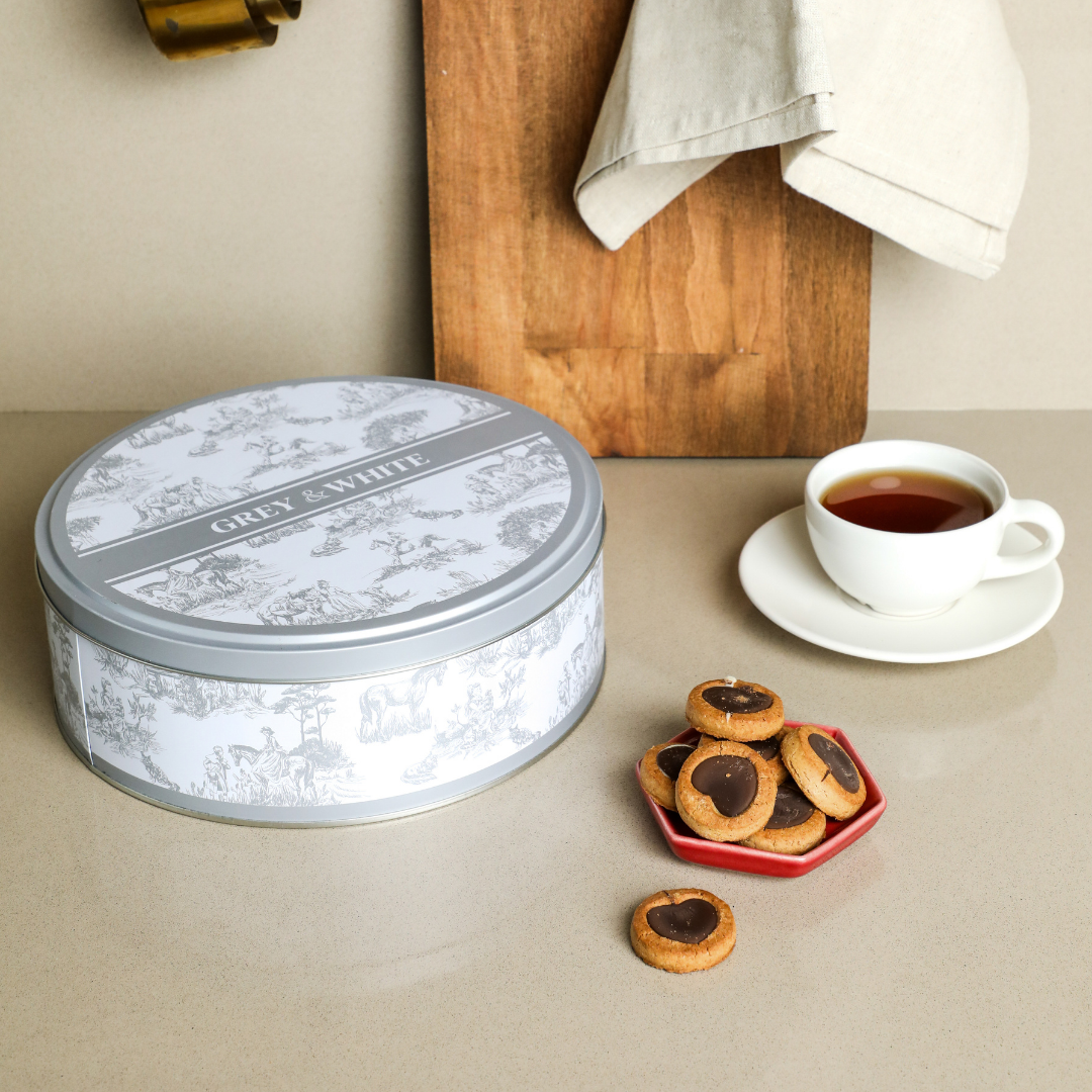 Sarkap Home Yuvarlak Metal Saklama Kabı