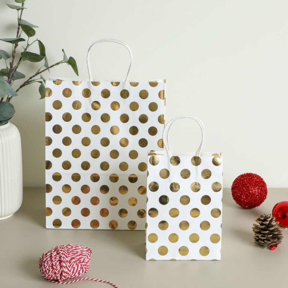 Sarkap Home 3'lü 26x33 Desenli Kraft Kağıt Poşet Çanta PUANTİYESARI