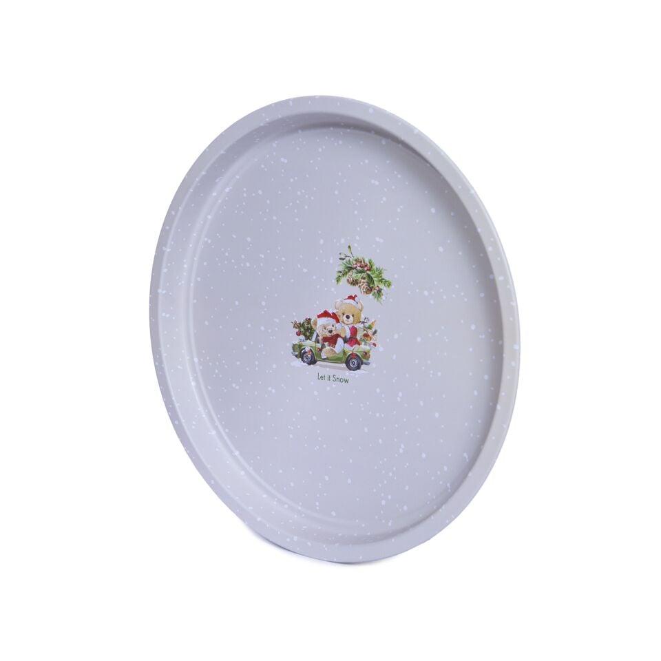 Sarkap Home Desenli Metal Tepsi Kar