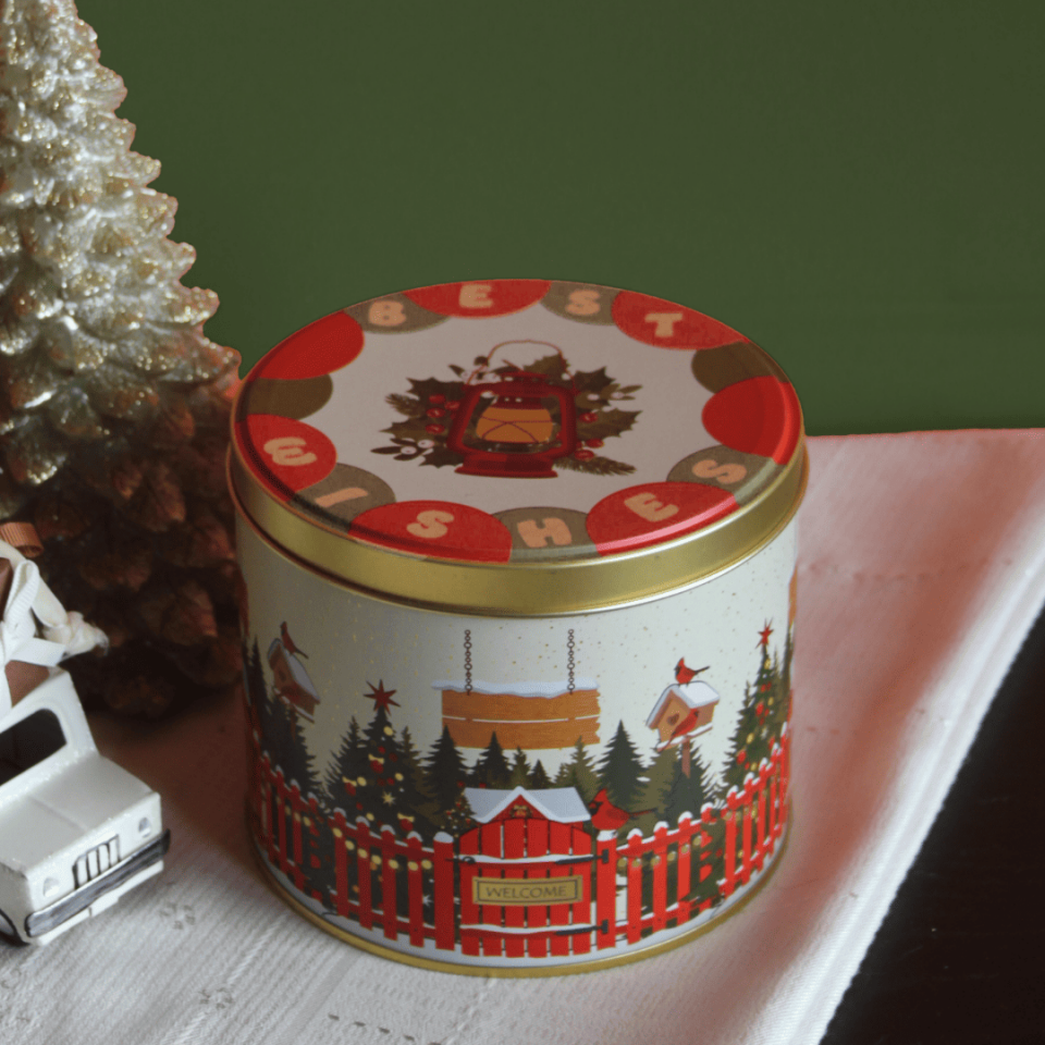 Sarkap Home 3’lü Metal Saklama Kutusu Seti Yılbaşı Caddesi