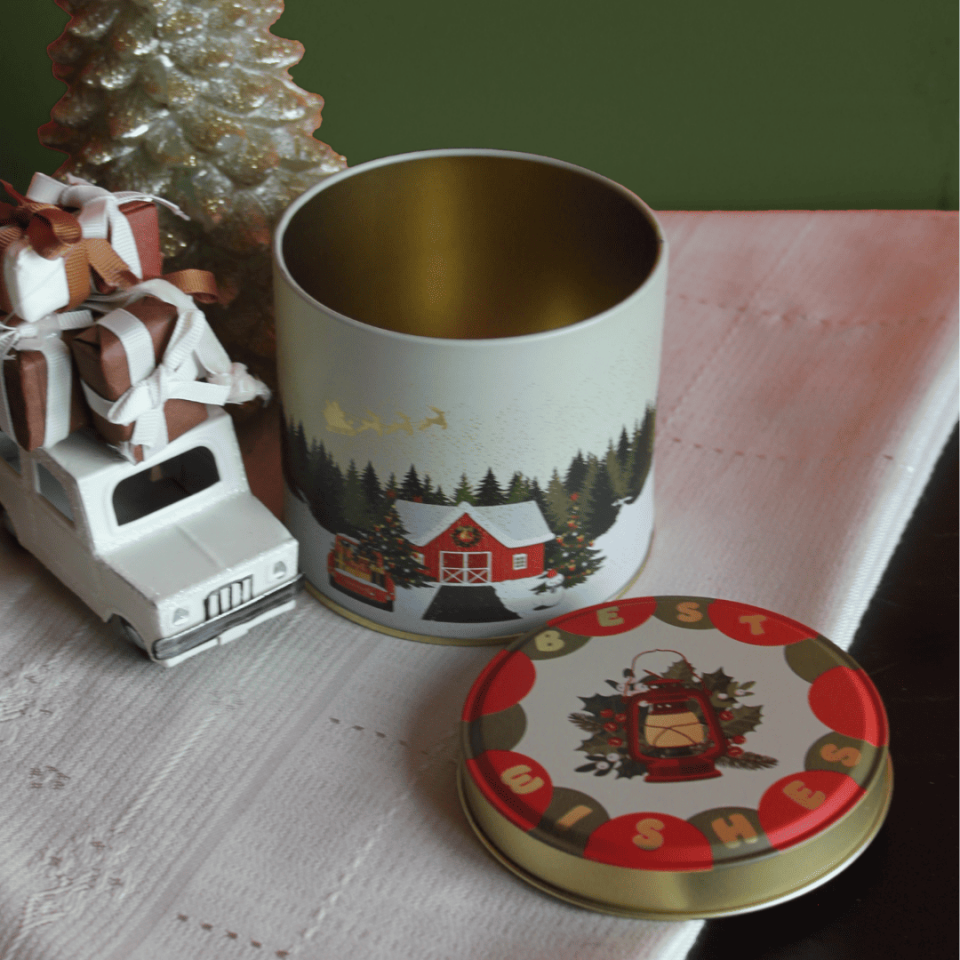 Sarkap Home 3’lü Metal Saklama Kutusu Seti Yılbaşı Caddesi