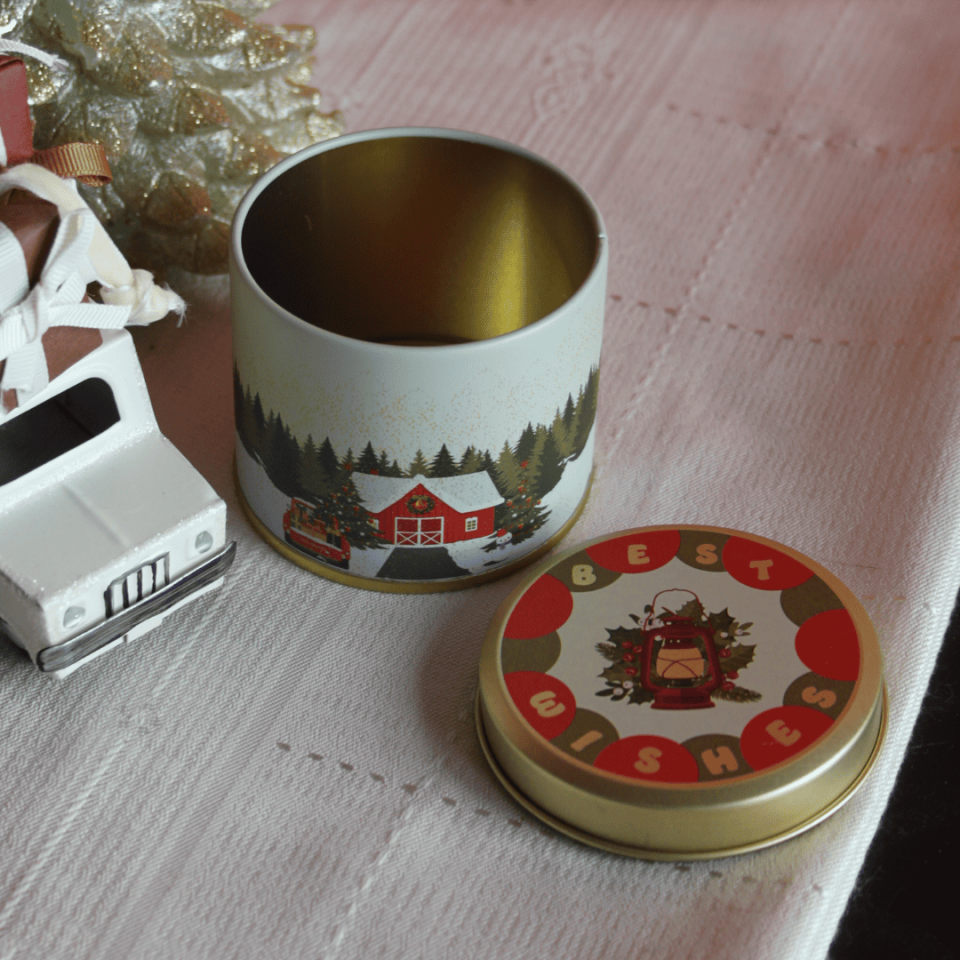 Sarkap Home 3’lü Metal Saklama Kutusu Seti Yılbaşı Caddesi