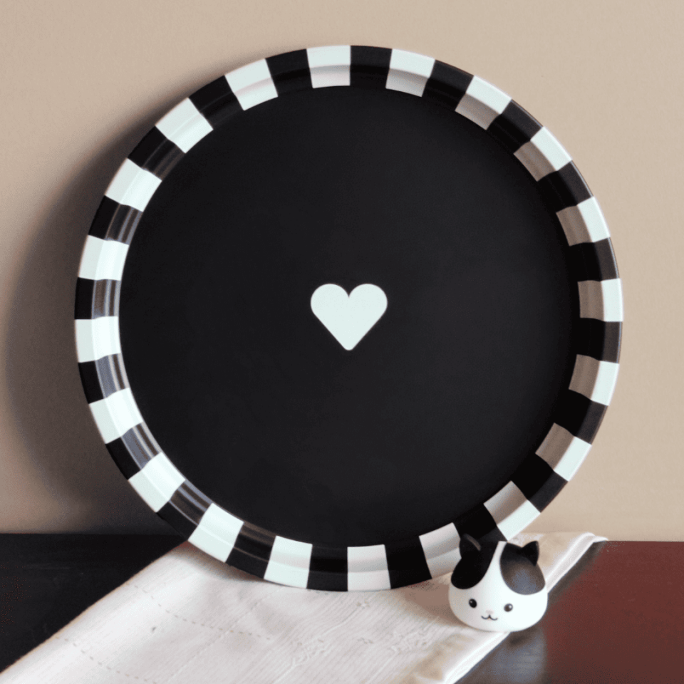 Sarkap Home 34 cm Metal Tepsi SiyahKalp