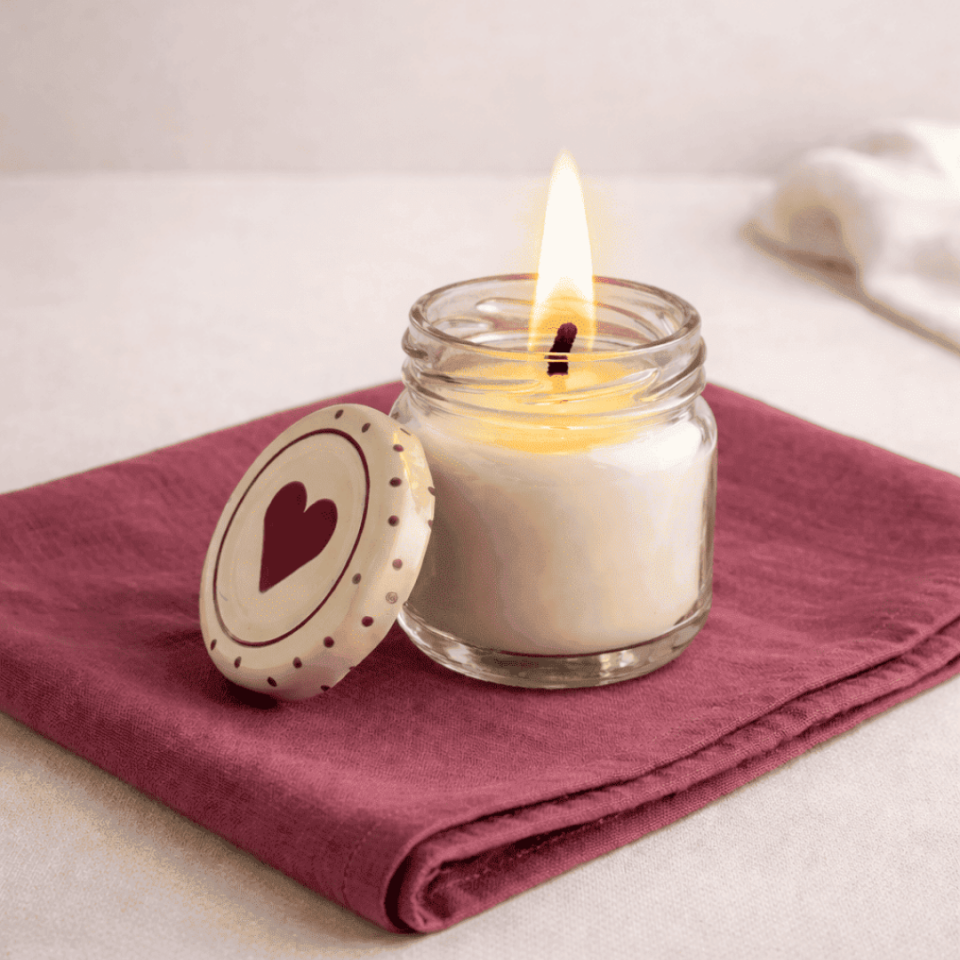 Sarkap Home 6'lı 40 ml Cam Kavanoz Seti Kalpli