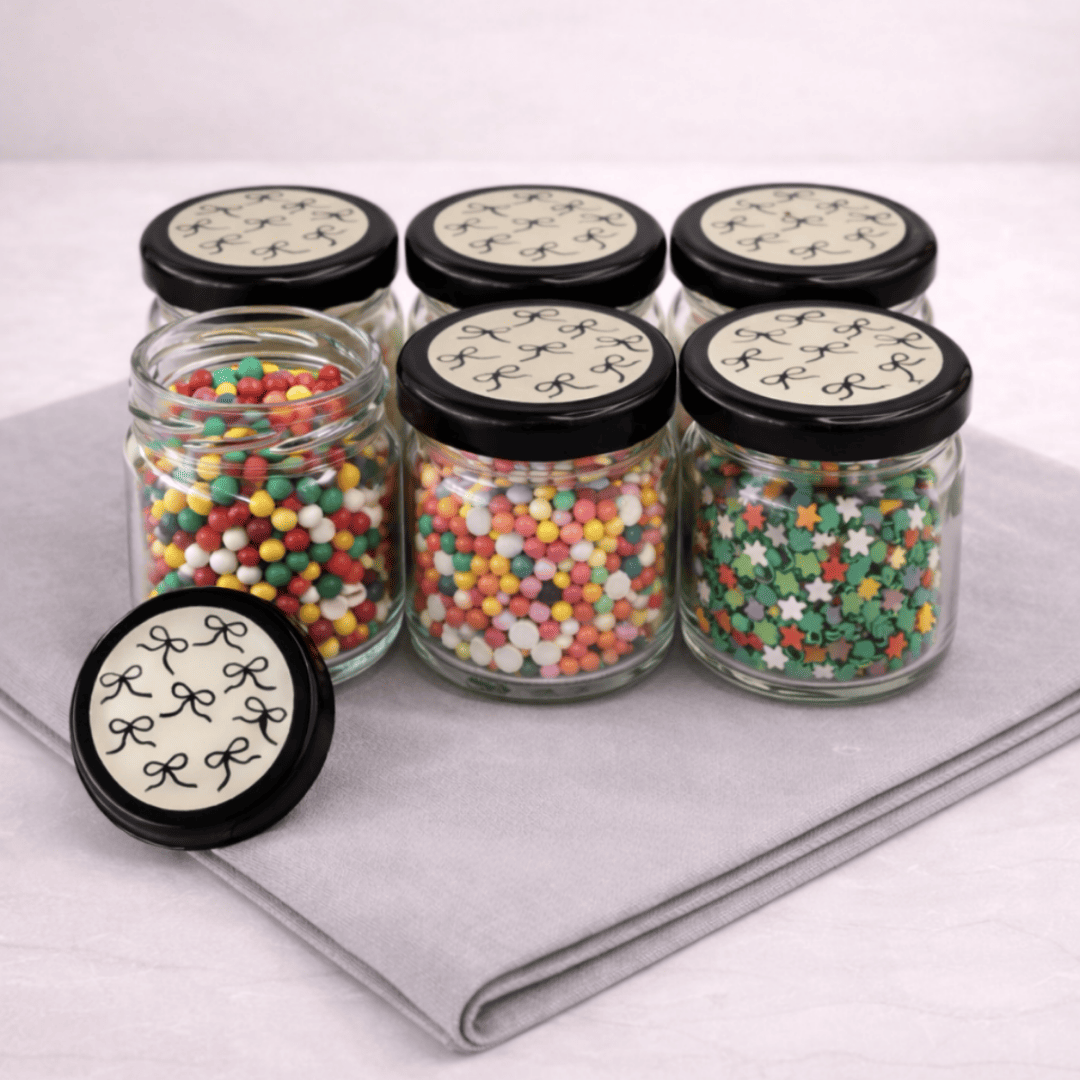 Sarkap Home 6'lı 40 ml Cam Kavanoz Seti Kurdeleli