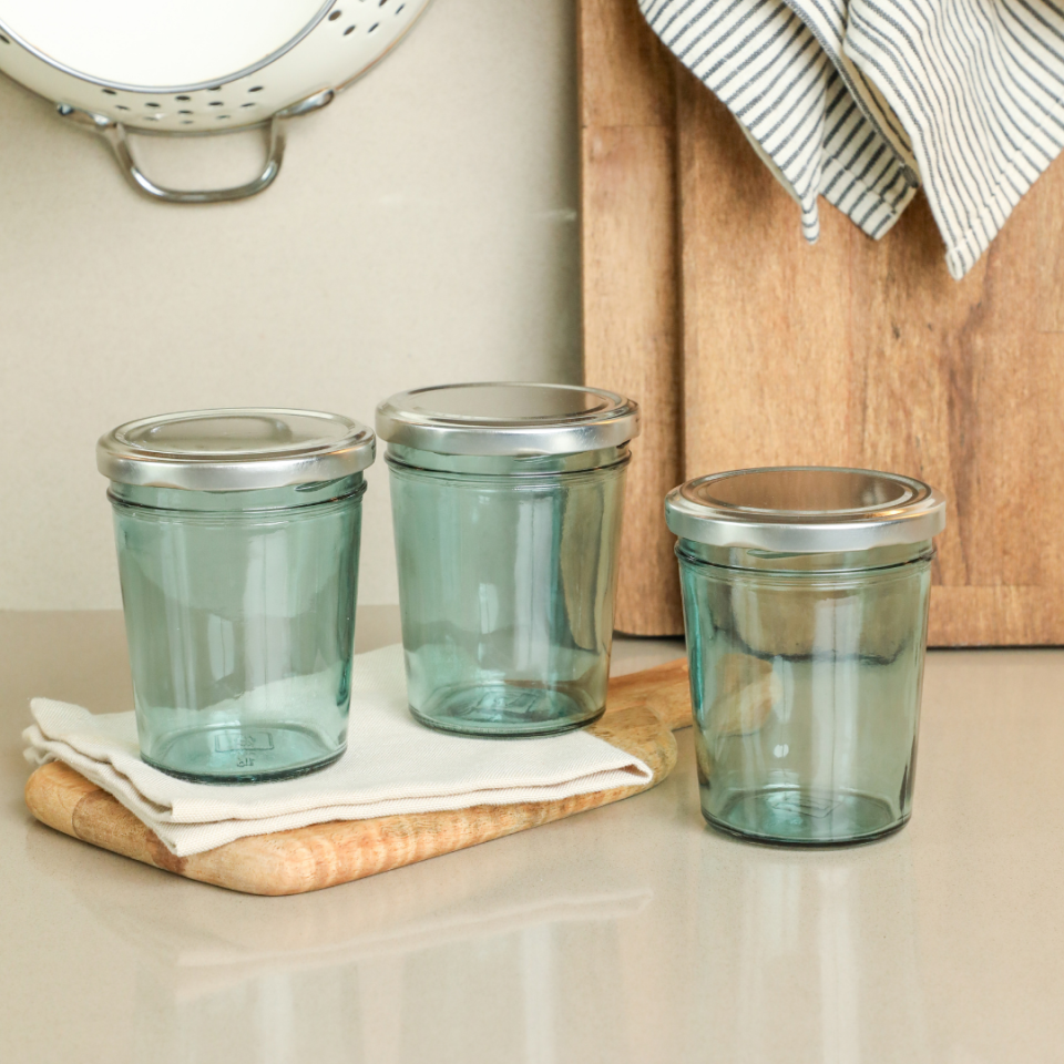 Sarkap Home 3’lü 320 ml Yuvarlak Cam Kavanoz