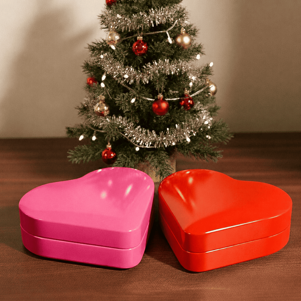 Sarkap Home 0,8 L 2'li Kalpli Kutular 171x150x39 mm Kırmızı & Pembe