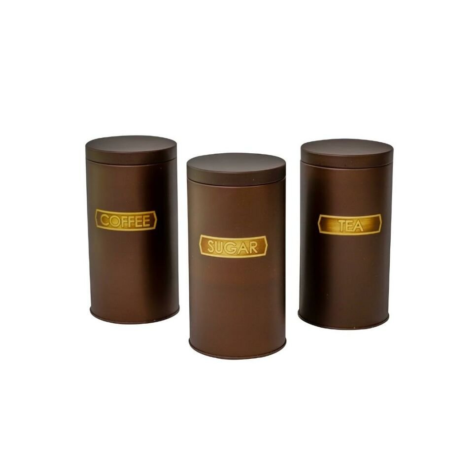 Sarkap Home Metal Vakumlu Kapaklı 3'lü Saklama Kabı Soft Touch Büyük Boy