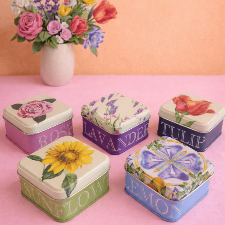 Sarkap Home 73x42 mm 5'li Snack Box Seti 225 ml ÇiçekDesenli