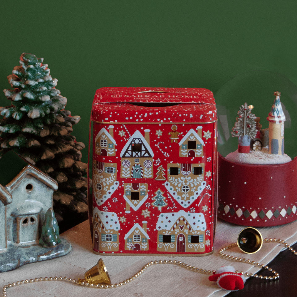 Sarkap Home Mum Kutusu Yılbaşı Kırmızı