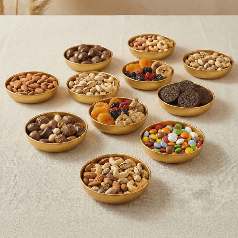 Sarkap Home 12'li Gold Çerezlik Seti