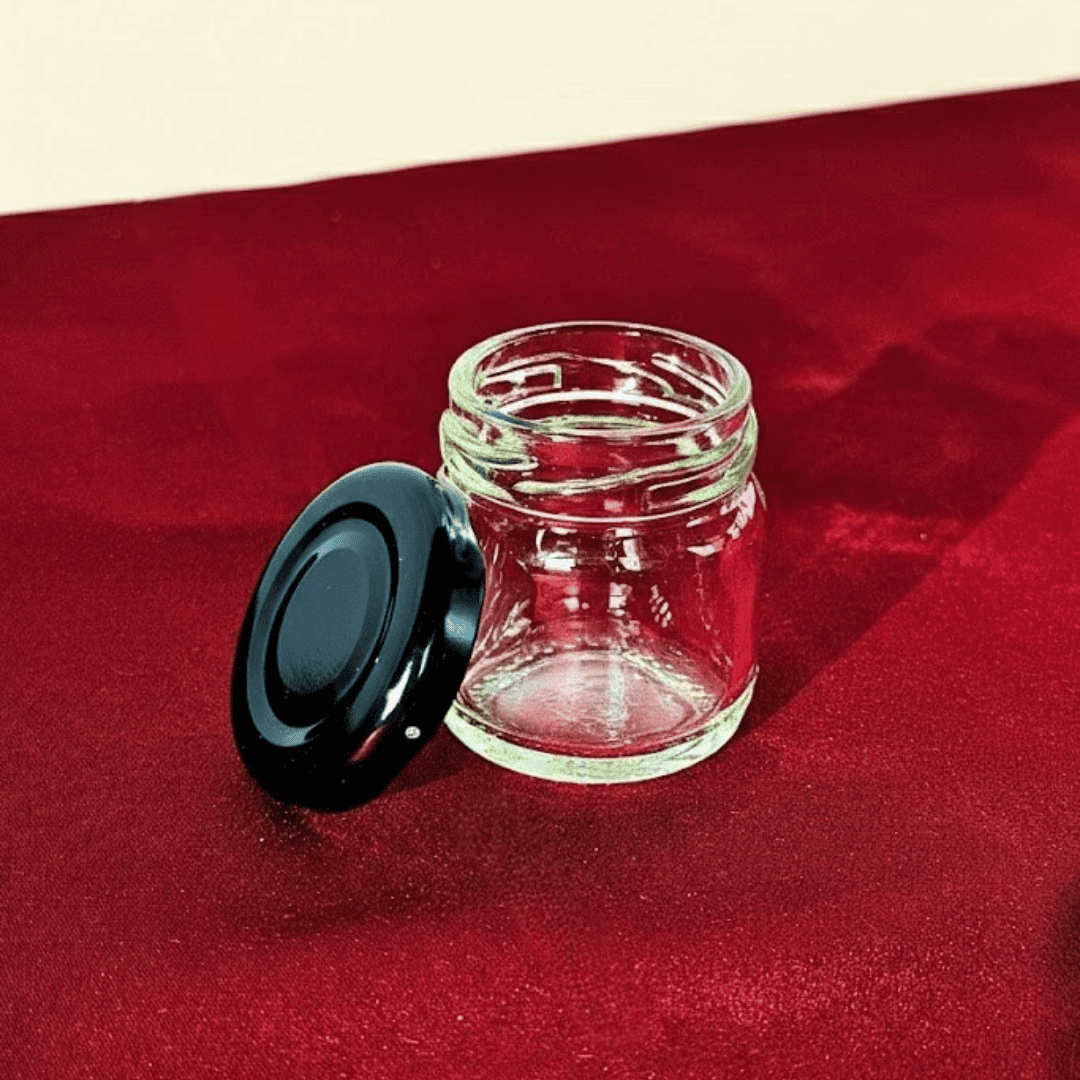 Sarkap Home 47'li 40 ml Cam Kavanoz Seti Siyah