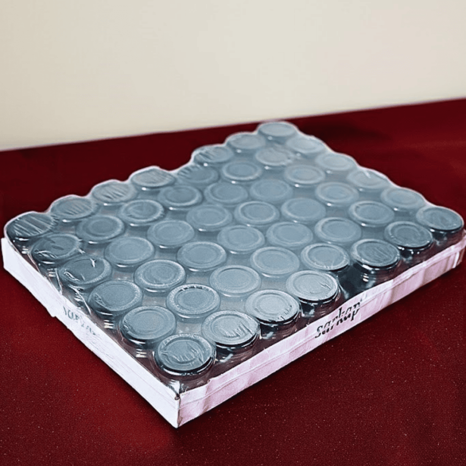 Sarkap Home 47'li 40 ml Cam Kavanoz Seti Siyah