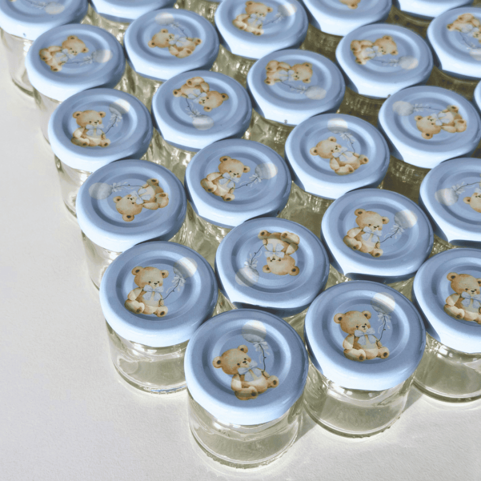 Sarkap Home 47'li 40 ml Cam Kavanoz Seti MaviAyıcık