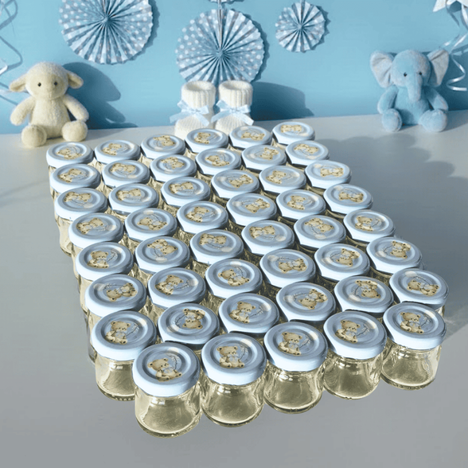 Sarkap Home 47'li 40 ml Cam Kavanoz Seti MaviAyıcık