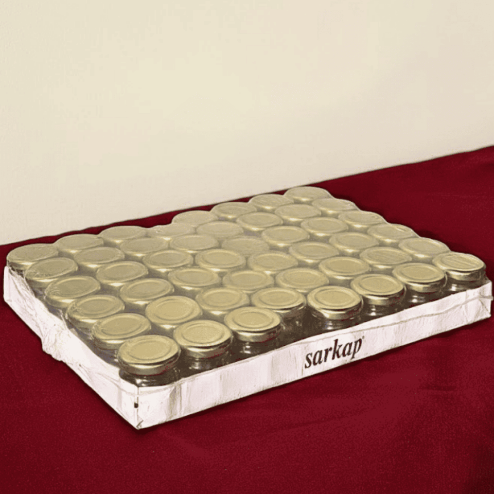 Sarkap Home 47'li 40 ml Cam Kavanoz Seti Gold