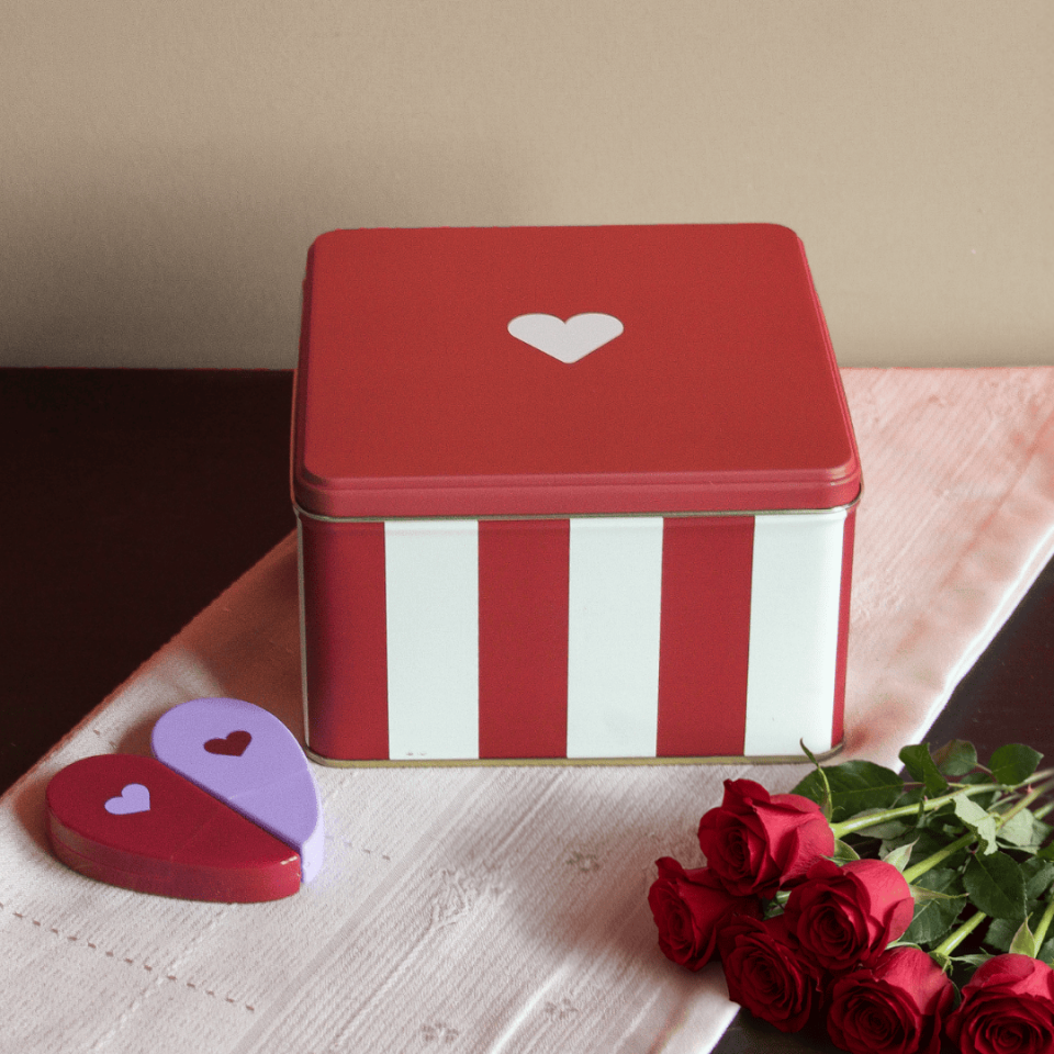 Sarkap Home Desenli Metal Saklama Kutu