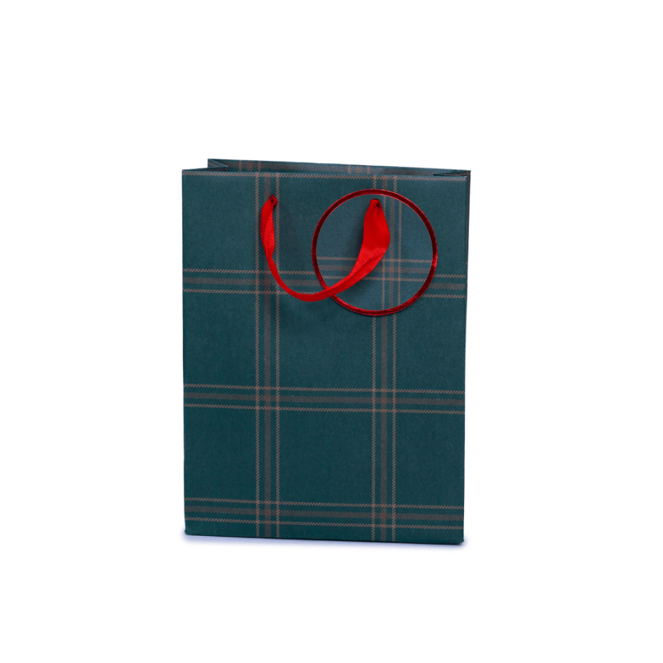 Sarkap Home Özel Tasarım Desenli Hediyelik Karton Çanta Yeşil