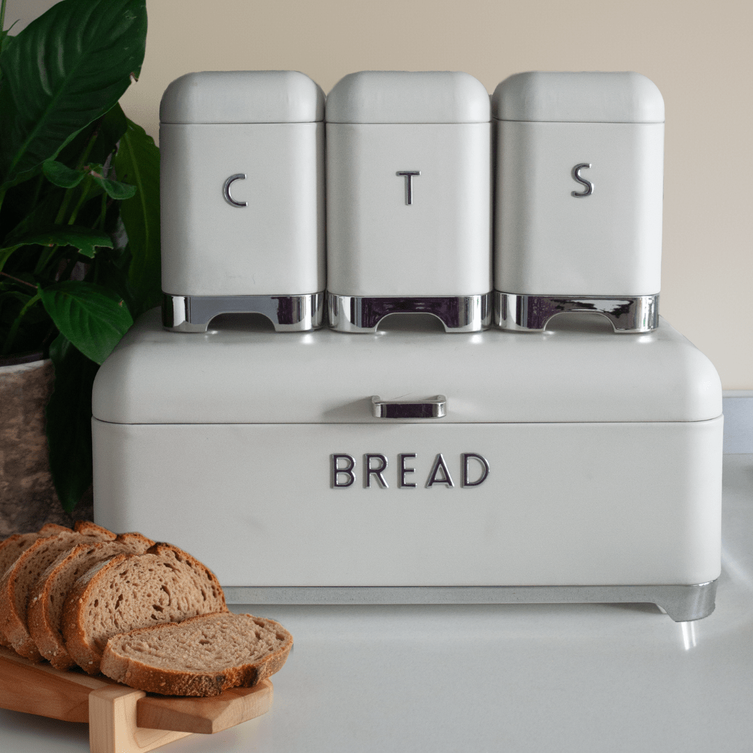 Sarkap Home Galvaniz Metal Saklama Kutusu Seti Krem