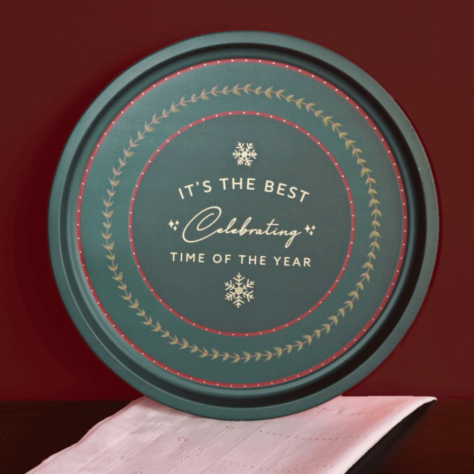 Sarkap Home Dekoratif Metal Tepsi YeşilWsihes