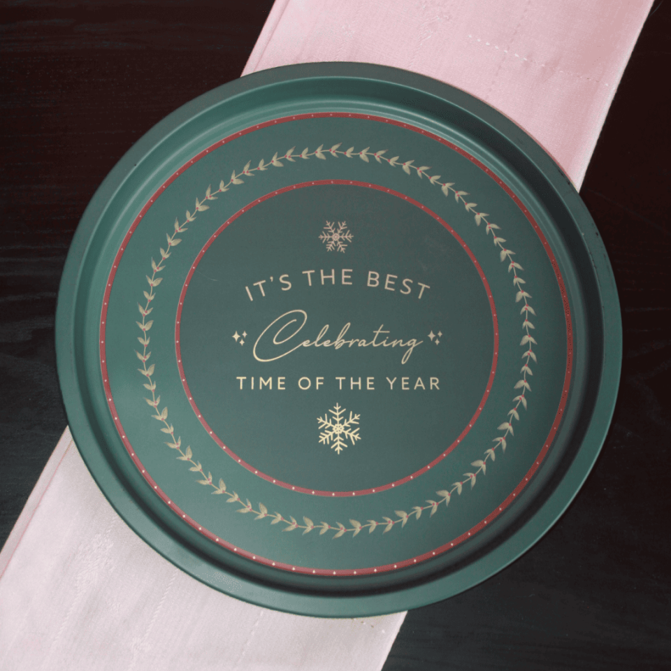 Sarkap Home Dekoratif Metal Tepsi YeşilWsihes