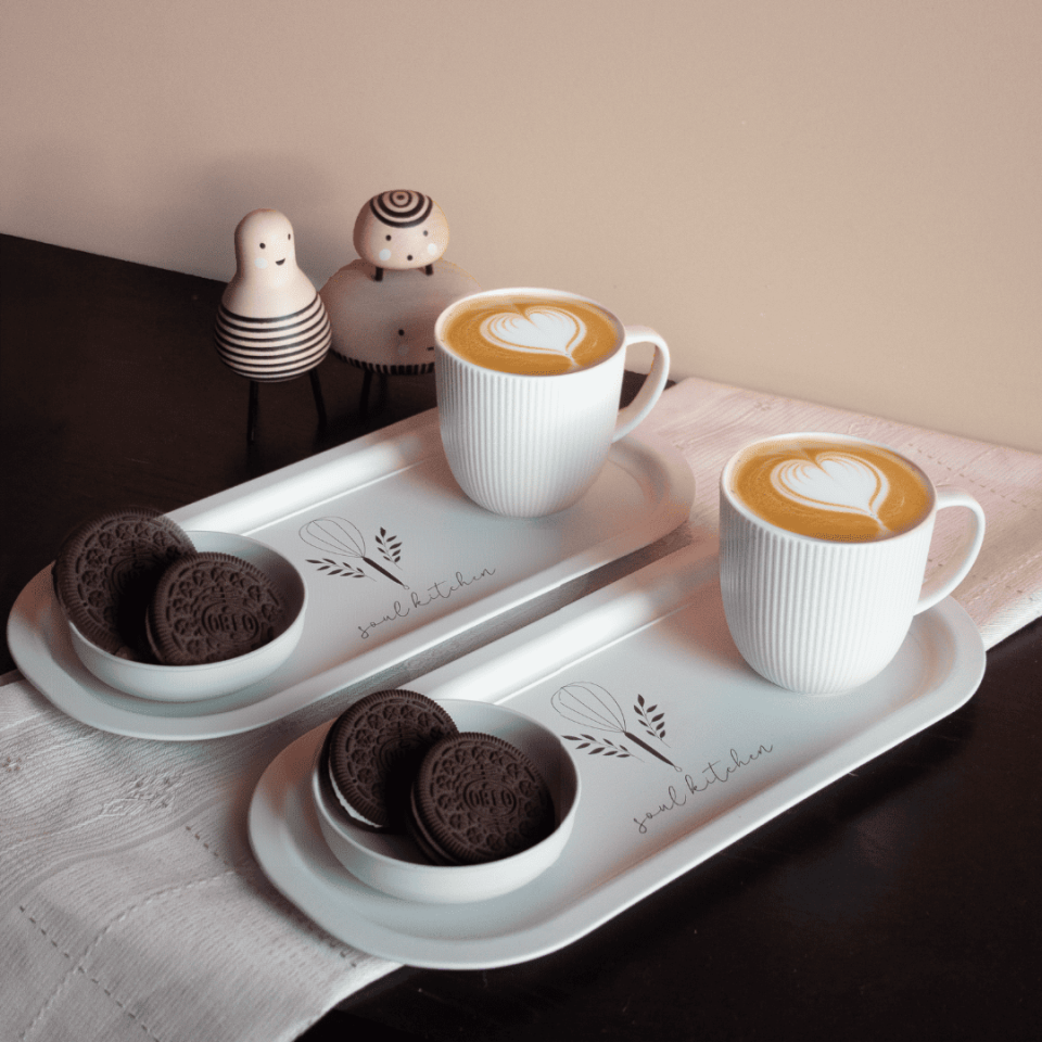 Sarkap Home 2'li Oval Sunumluk Tepsi SoulKitchen