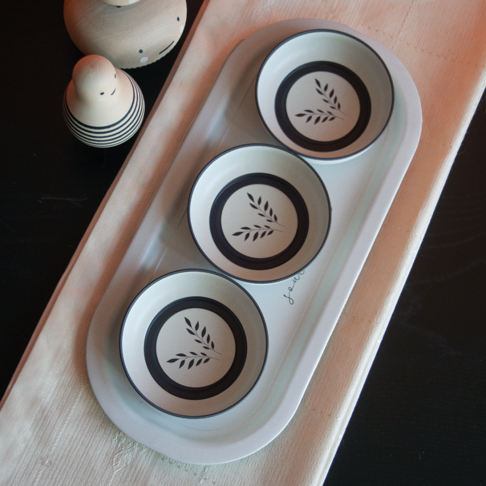 Sarkap Home 3'lü Çerezlik ve Sunumluk Tepsi Seti SoulKitchen