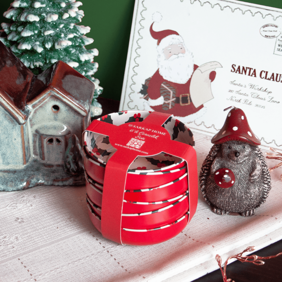 Sarkap Home 6'lı Çerezlik Seti Kokina