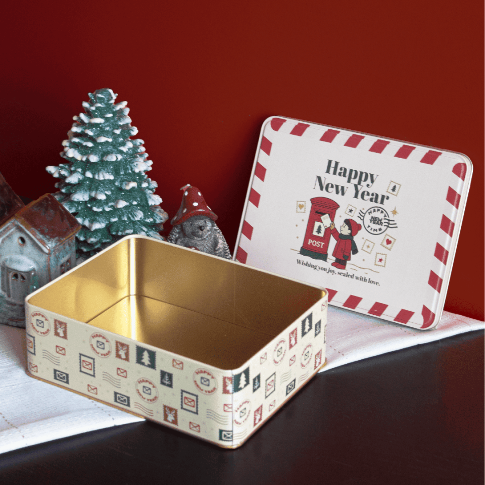 Sarkap Home Kış Serisi Dekoratif Metal Saklama Kutusu Wish Mail Box