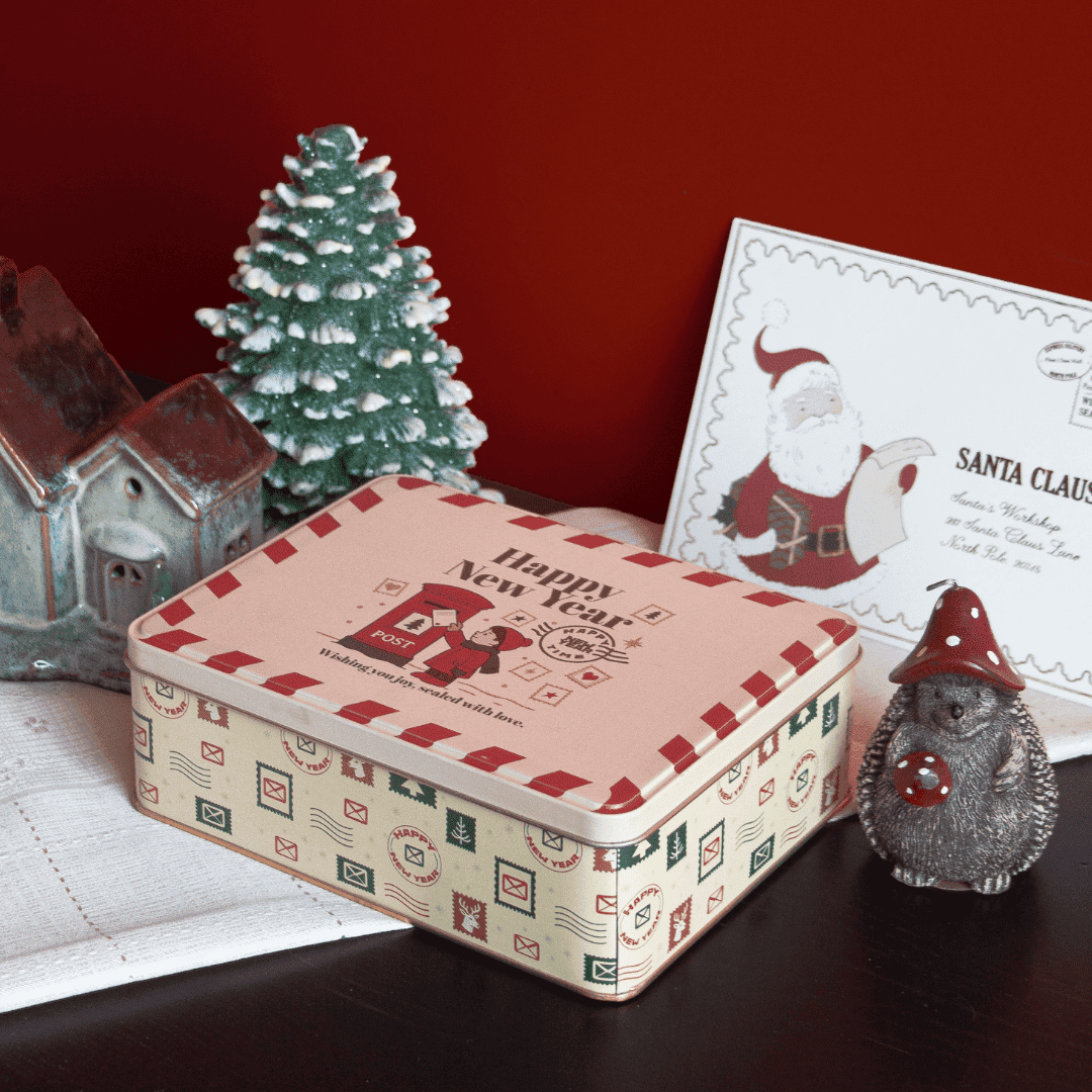 Sarkap Home Kış Serisi Dekoratif Metal Saklama Kutusu Wish Mail Box