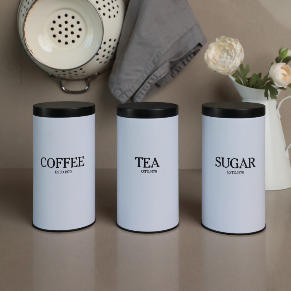 Vakumlu Kapaklı 3'lü Metal Saklama Kabı Seti Bakery