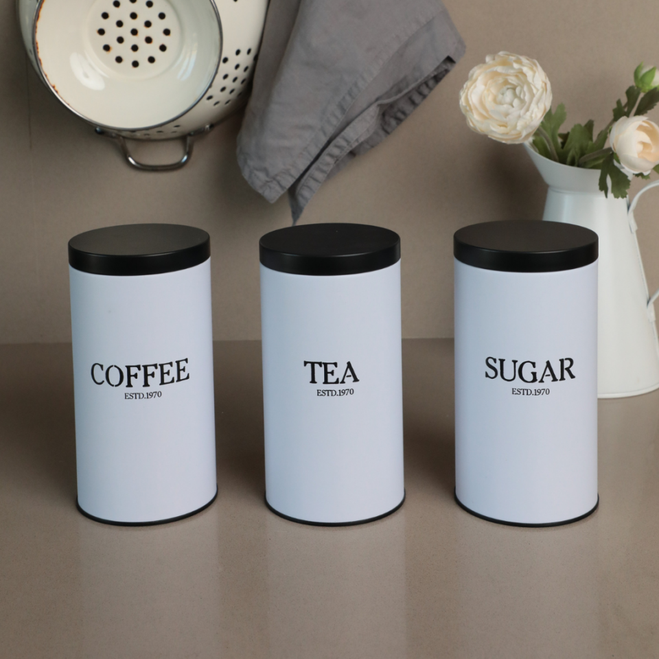 Vakumlu Kapaklı 3'lü Metal Saklama Kabı Seti Bakery