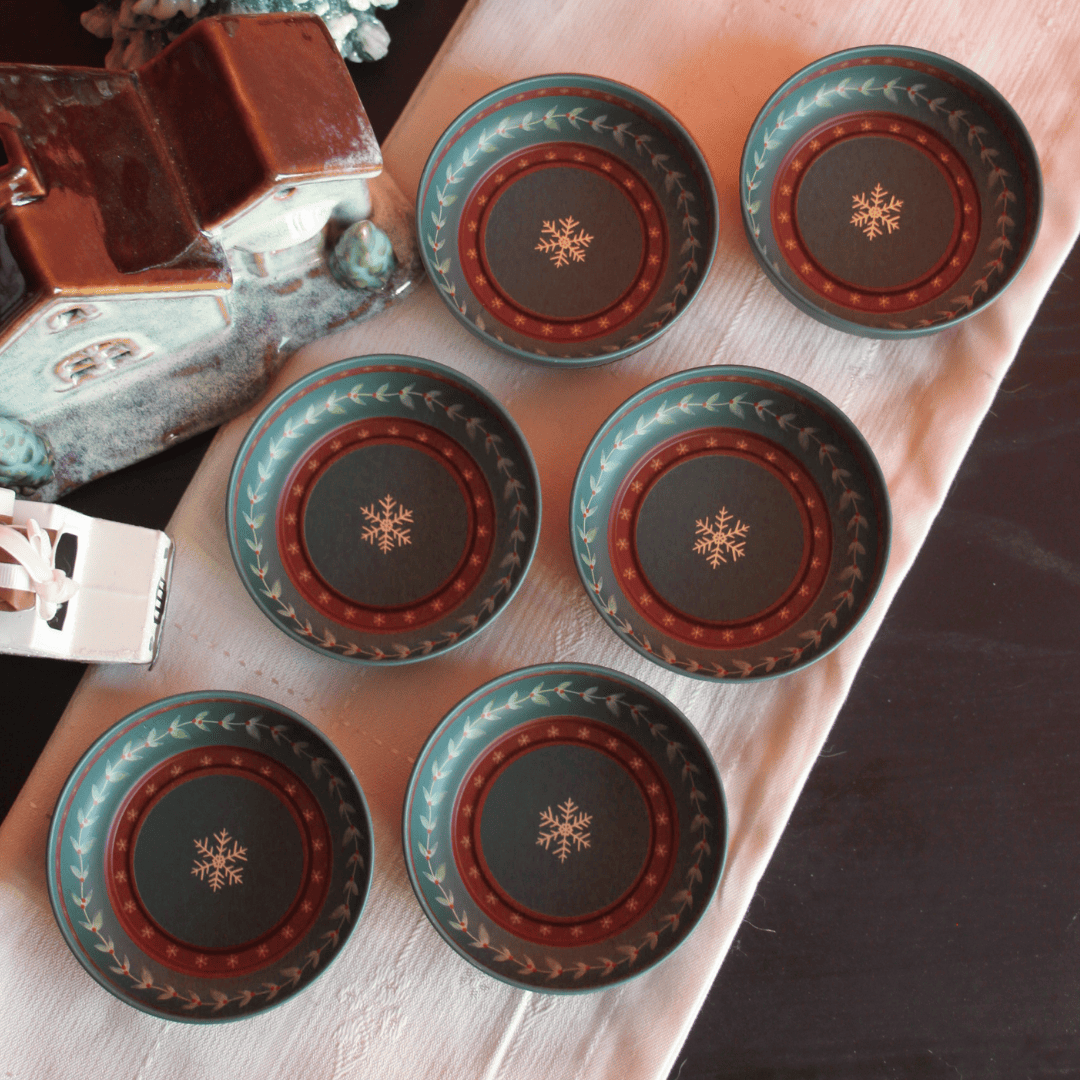 Sarkap Home 6'lı Çerezlik Seti WishesYeşil