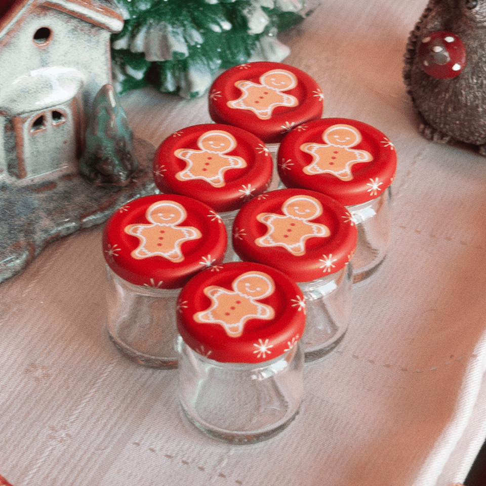 Sarkap Home 6'lı 40 ml Cam Kavanoz Seti GingerBread