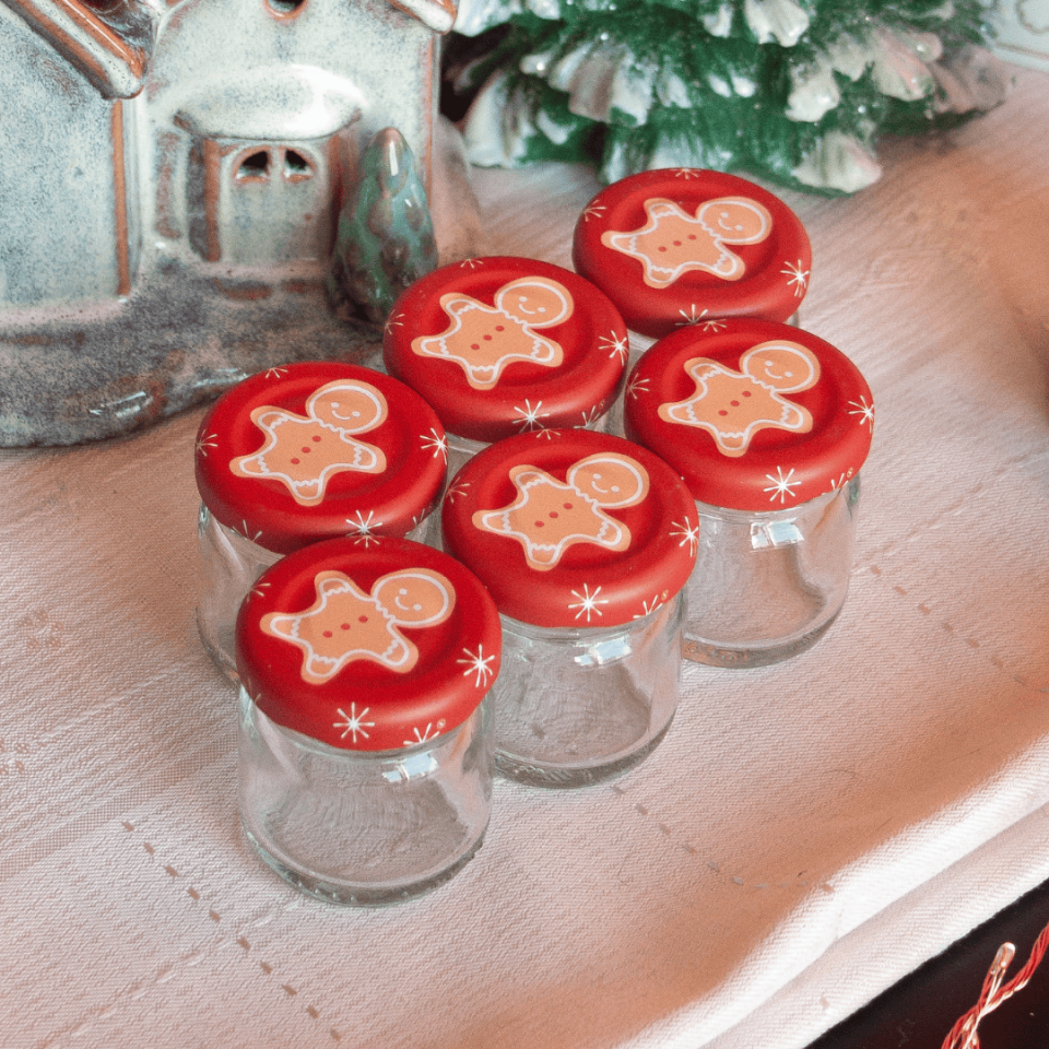 Sarkap Home 6'lı 40 ml Cam Kavanoz Seti GingerBread