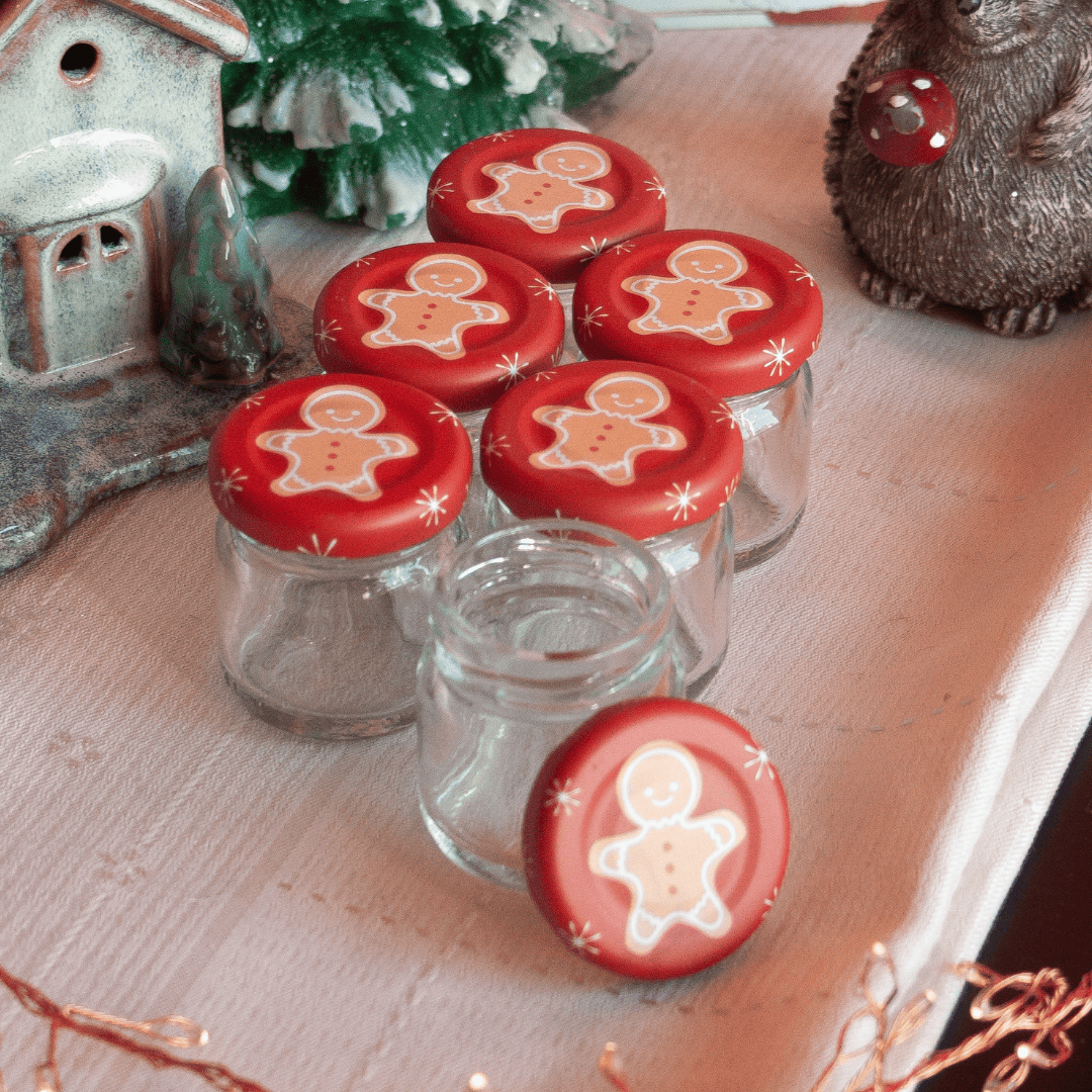 Sarkap Home 6'lı 40 ml Cam Kavanoz Seti GingerBread