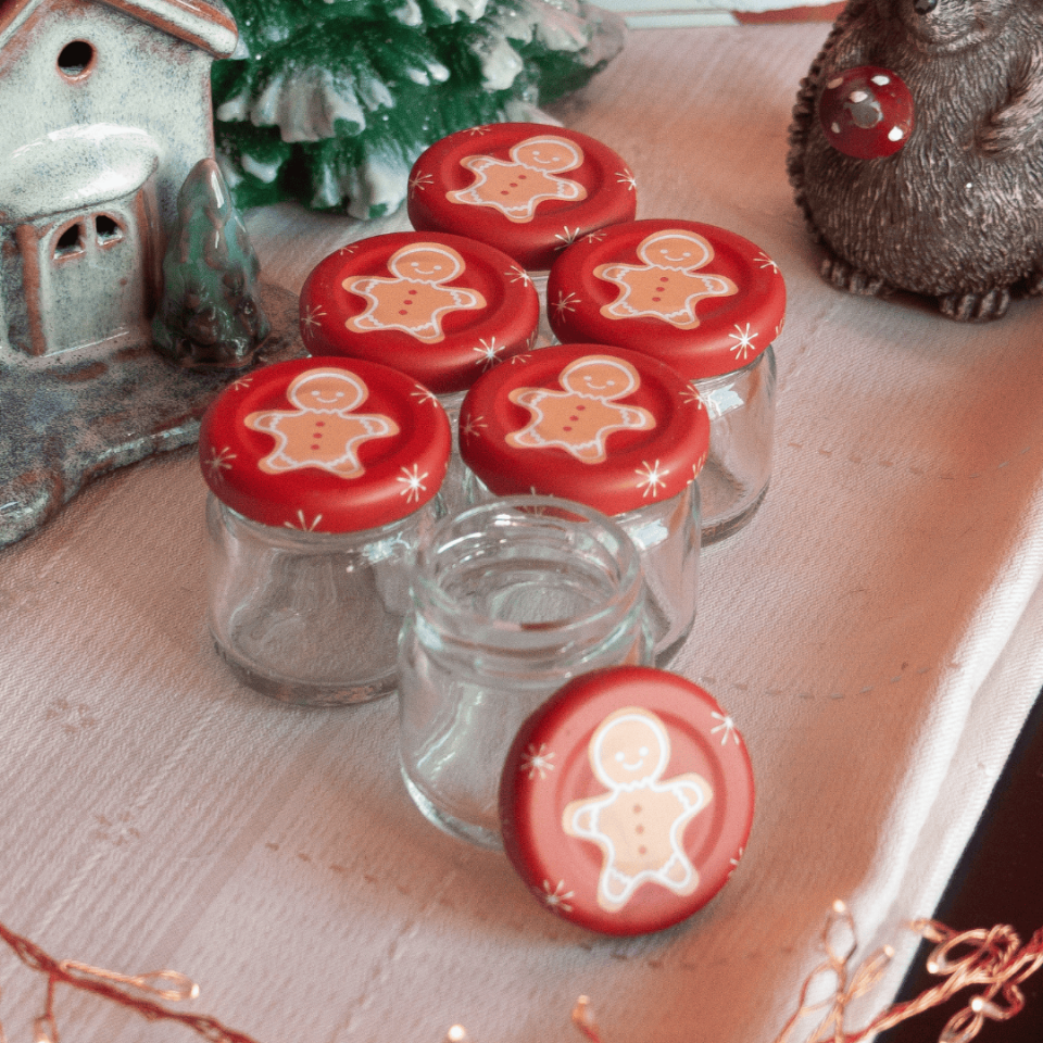 Sarkap Home 6'lı 40 ml Cam Kavanoz Seti GingerBread