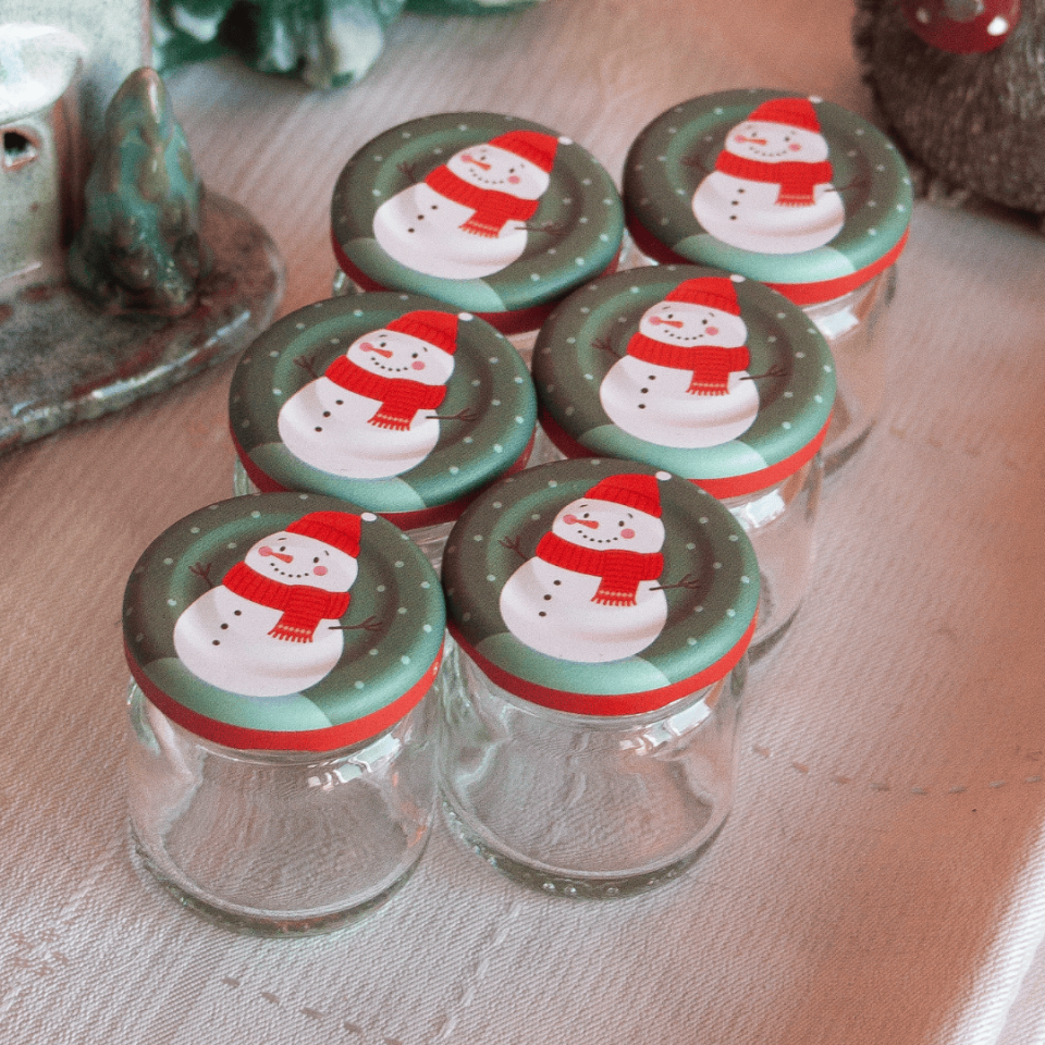 Sarkap Home 6'lı 40 ml Cam Kavanoz Seti KardanAdam