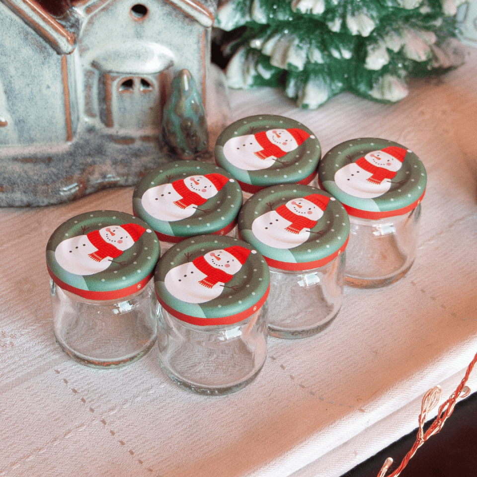 Sarkap Home 6'lı 40 ml Cam Kavanoz Seti KardanAdam