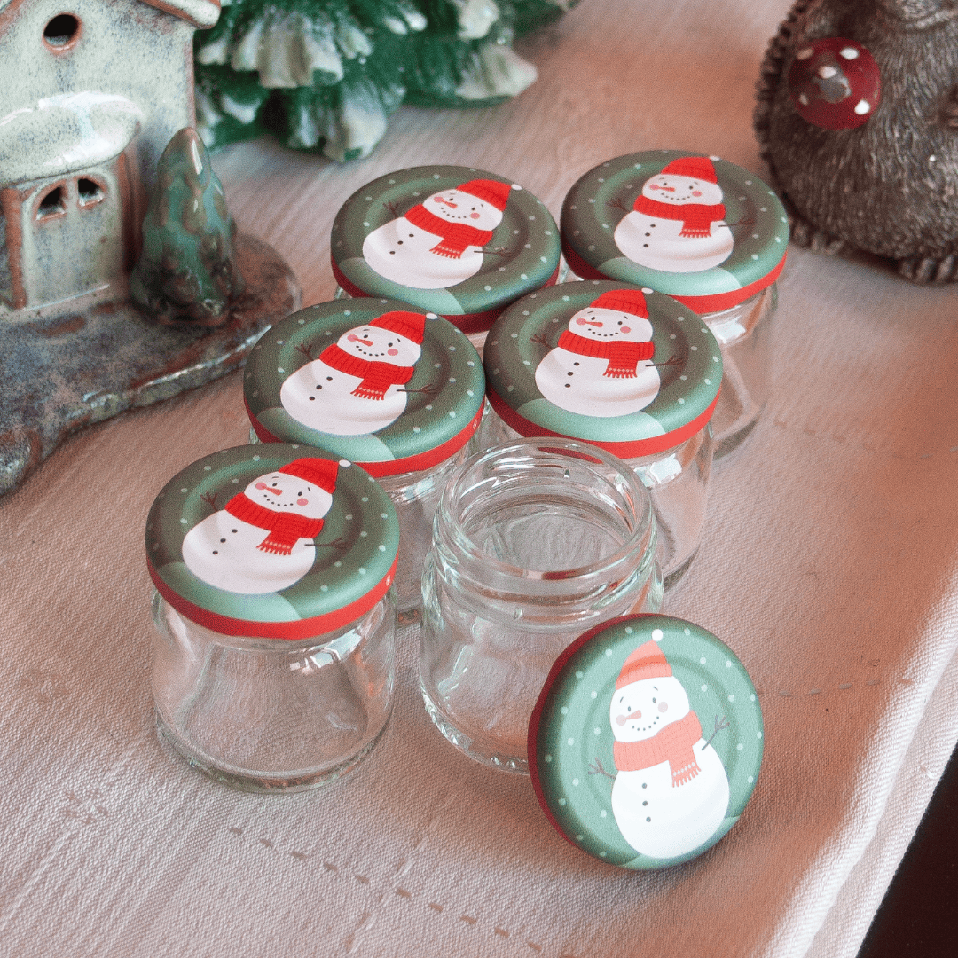 Sarkap Home 6'lı 40 ml Cam Kavanoz Seti KardanAdam