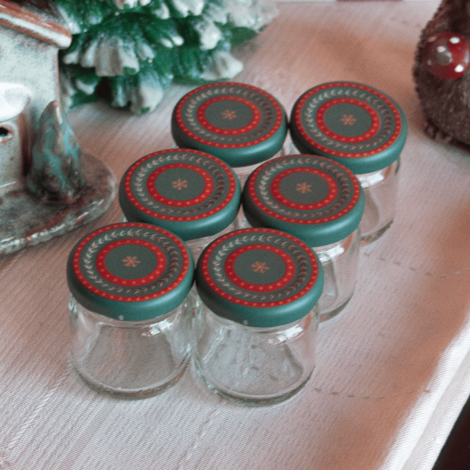 Sarkap Home 6'lı 40 ml Cam Kavanoz Seti YeşilWishes