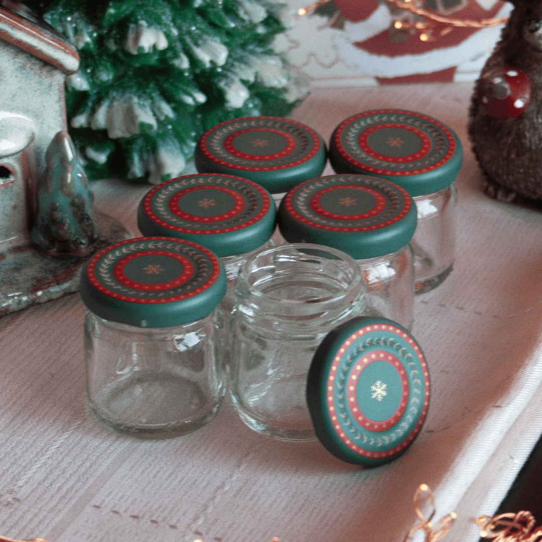 Sarkap Home 6'lı 40 ml Cam Kavanoz Seti YeşilWishes