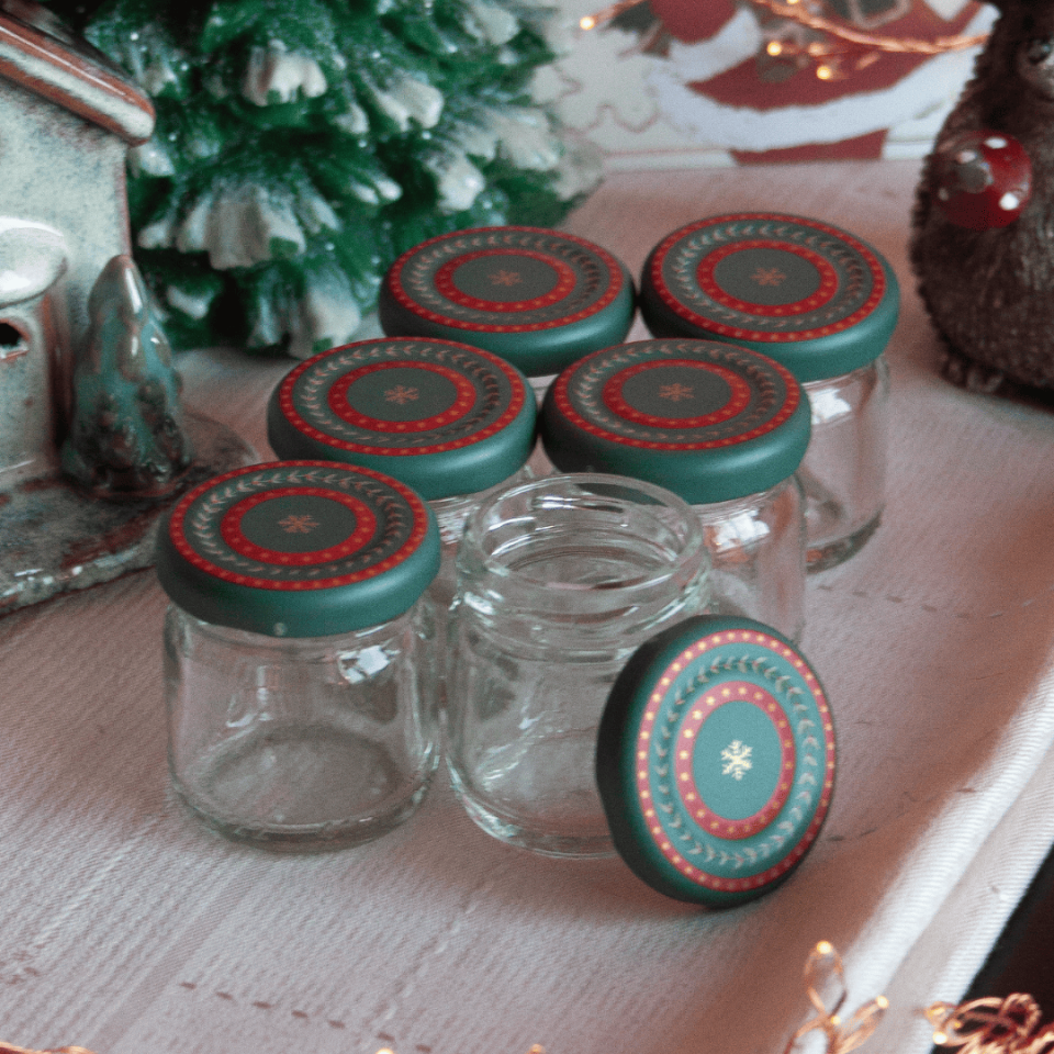 Sarkap Home 6'lı 40 ml Cam Kavanoz Seti YeşilWishes