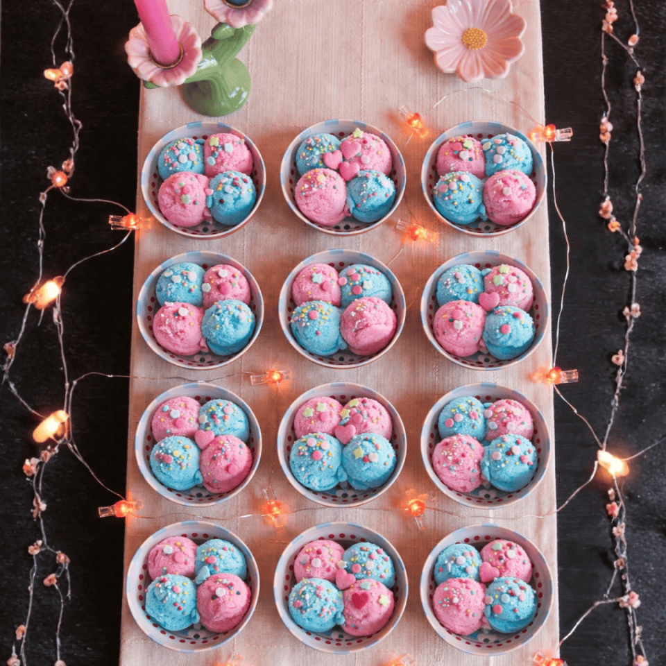 Sarkap Home 12'li Gold Dondurmalık ve Çerezlik Seti BonappetitMavi