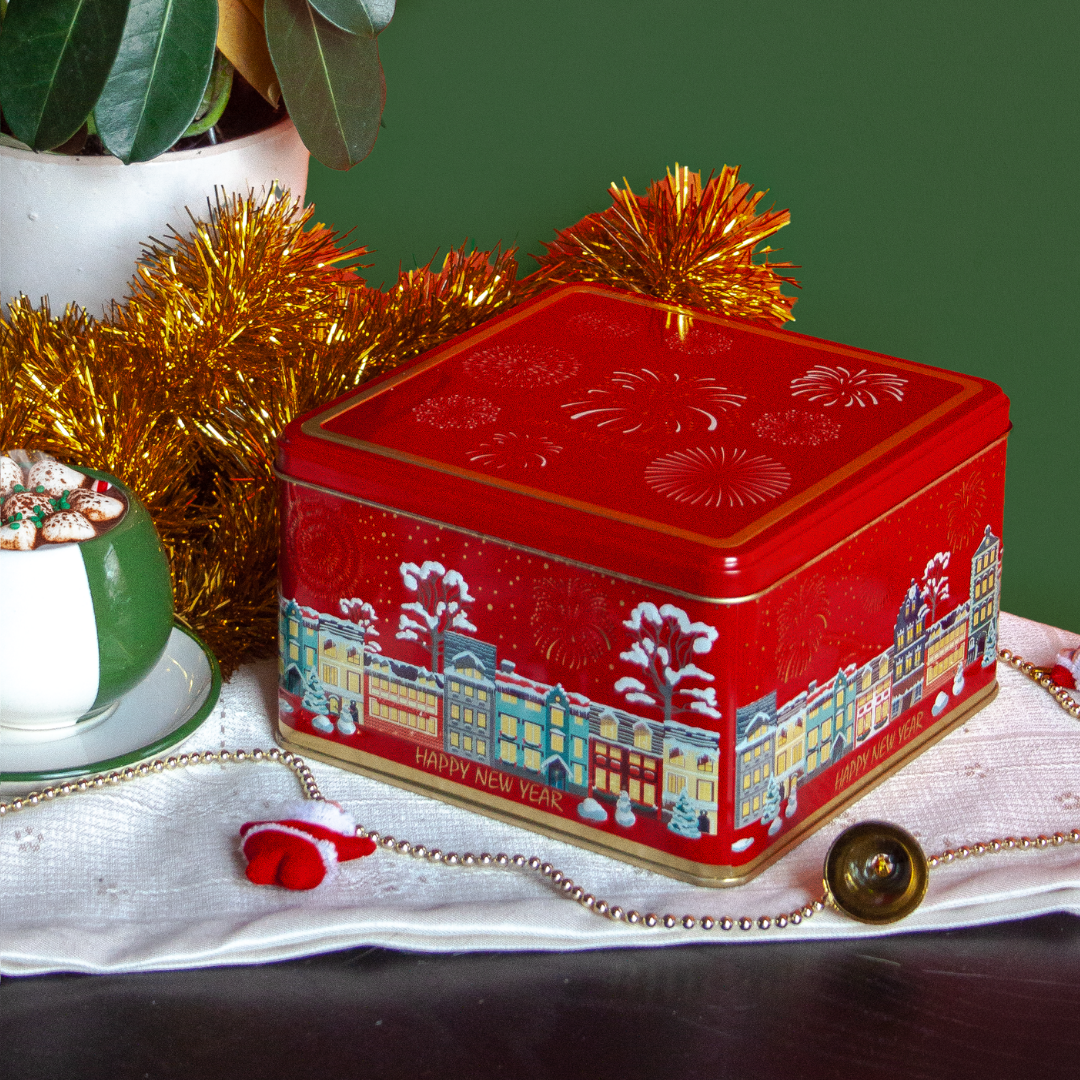 Sarkap Home New Year City Kabartmalı Saklama Kutusu