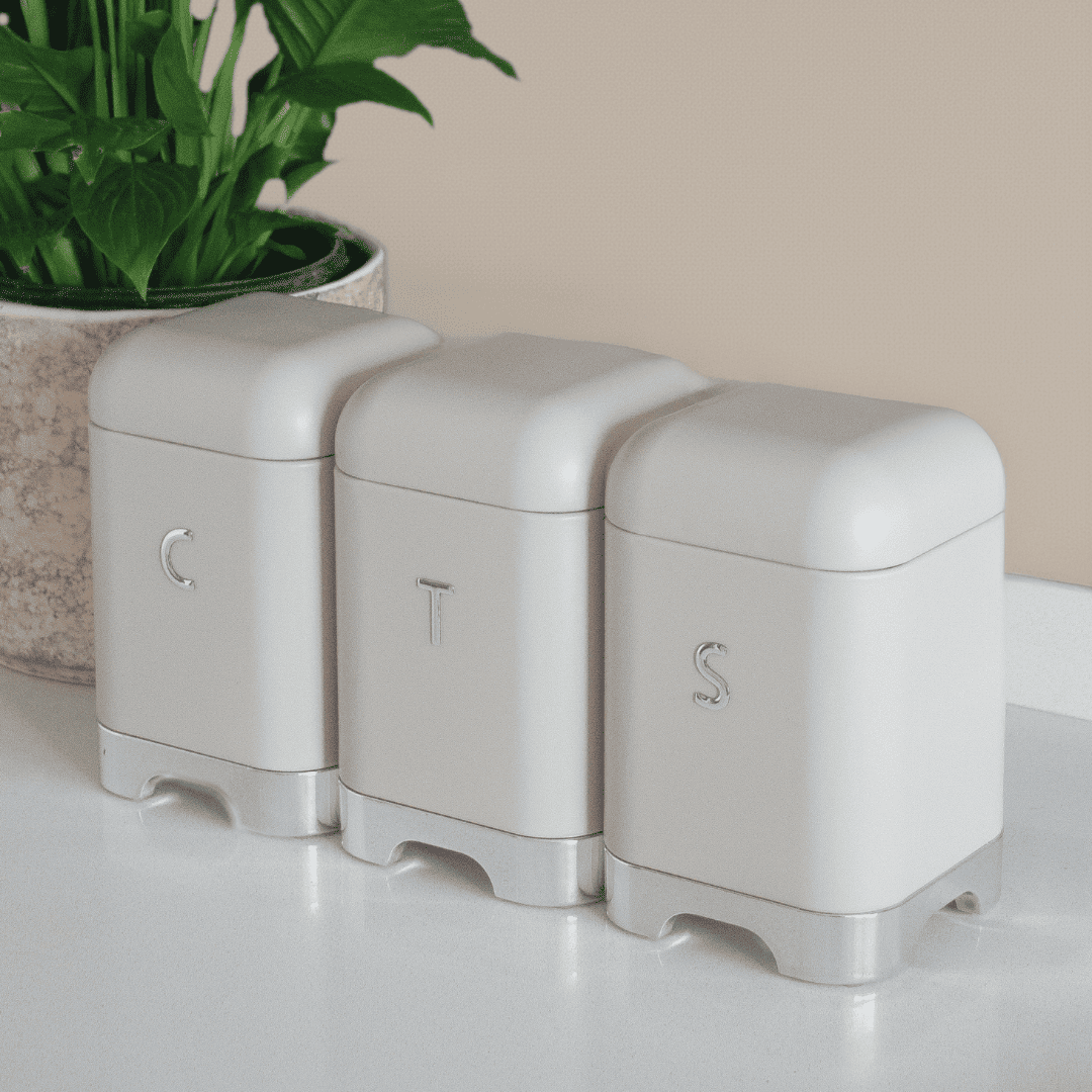 Sarkap Home 3'lü Galvaniz Metal Saklama Kutusu Seti Açık Gri