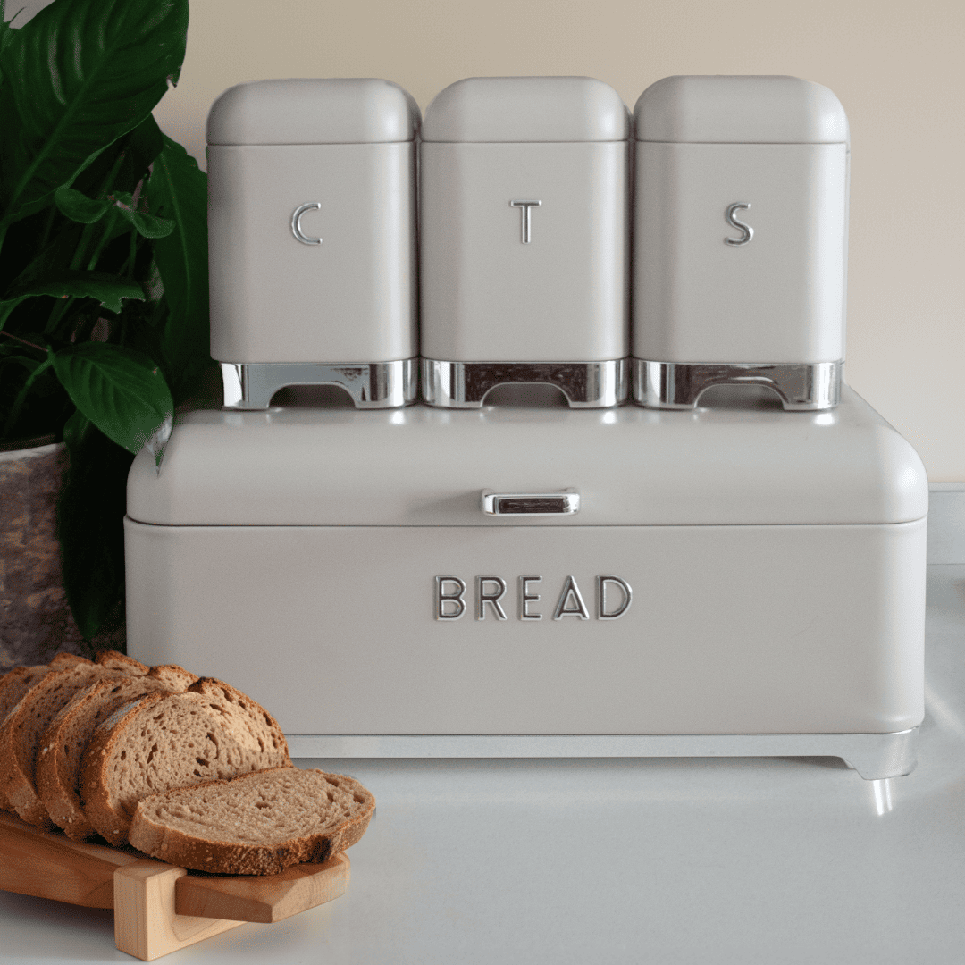 Sarkap Home Galvaniz Metal Saklama Kutusu Seti Açık Gri