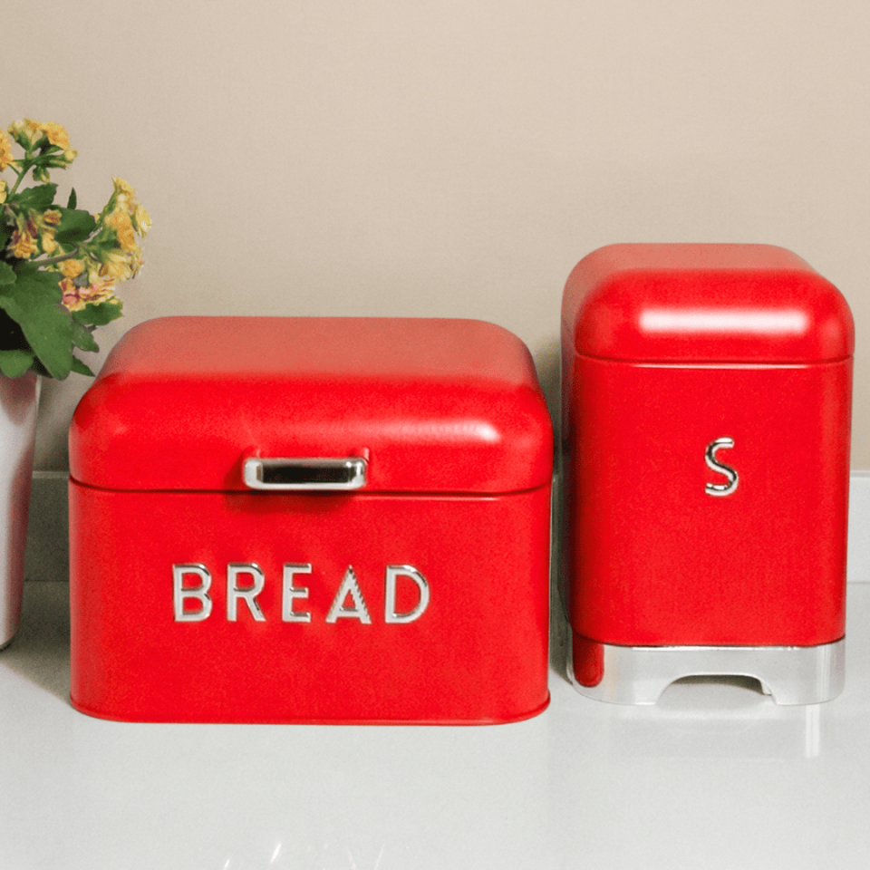 Sarkap Home Galvaniz Bread Küçük Boy Ekmeklik & Storage Kutu Set