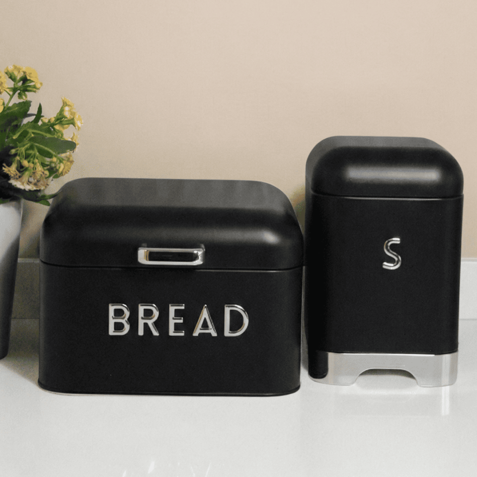 Sarkap Home Galvaniz Bread Küçük Boy Ekmeklik & Storage Kutu Set