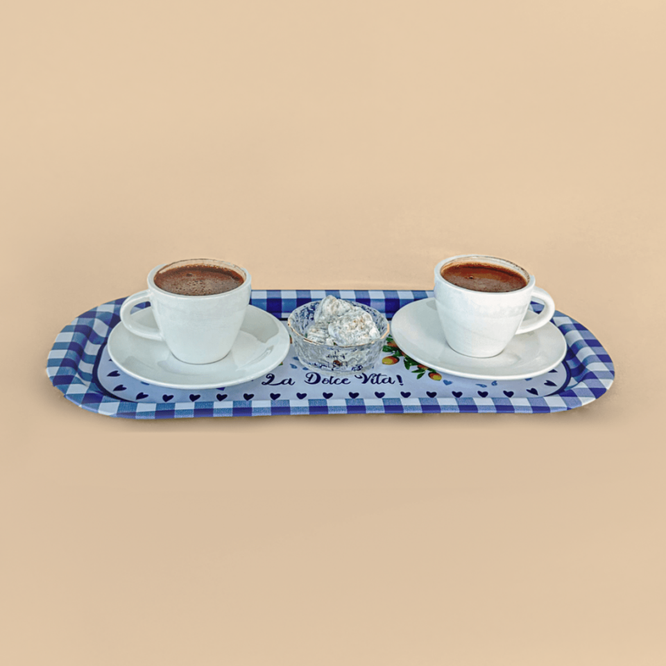 Sarkap Home 2'li Oval Sunumluk Dolce Vita Tepsi